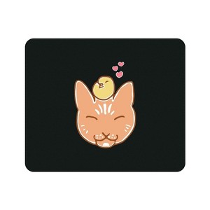 OTM Essentials OTM Prints Black Mouse Pad Kitty & Bird OP-MPV1BM-Z004A - 1 of 1