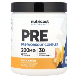 Nutricost Performance, Pre-Workout Complex, Peach Mango, 12.6 oz (354 g) - 1 of 2