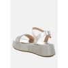 Nensis Rhinestone Embellished Flatform Women Sandals - 3 of 4
