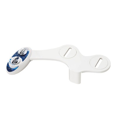 Neo 185 Blue Mechanical Bidet Attachment with Dual Nozzles