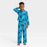 Boys' Marvel Black Panther Coat Pajama Set - Blue