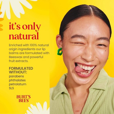 Burt's Bees Beeswax Lip Balms - 0.45oz/3pk: Moisturizing, Paraben-Free, Sulfate-Free, Phthalate-Free