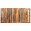 vidaXL Solid Reclaimed Wood Dining Table - Industrial Steel Legs, Brown Multicolor, Rectangular Kitchen Dinner Furniture, 70.9"x35.4"x29.9" - 4 of 4