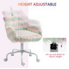 TiramisuBest Multicolor Faux Fur Unicorn Office Chair: Mid-Back, Armrest, 360¡ã Swivel, Adjustable Height, 264lbs Cap. - 3 of 4