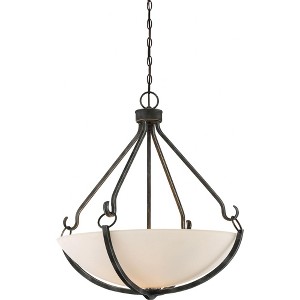 Nuvo Lighting Sherwood 4 - Light Pendant in  Iron Black/Brushed Nickel - 1 of 1