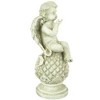 Northlight 18" Cherub Angel Sitting on Finial Outdoor Garden Statue - 3 of 4