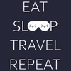 Women's Lost Gods Eat Sleep Travel T-Shirt - 2 of 4