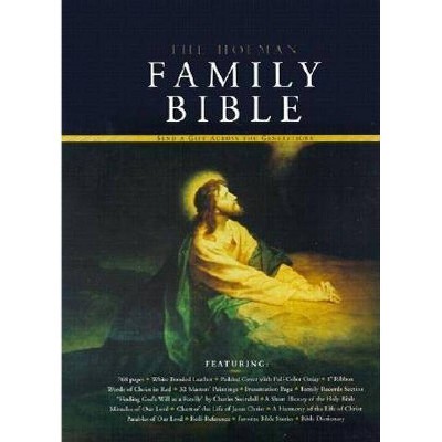 Holman Family Bible-KJV - by  Holman Bible Staff (Leather Bound)