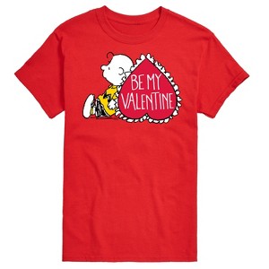Men's - Peanuts - Be My Valentine Short Sleeve Graphic T-Shirt - 1 of 4