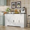 Jojoka 55" Modern Buffet Sideboard with Drawer and Adjustable Shelves，Coffee Bar Cabinet Table for Dining Room - 4 of 4