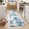 Indoor Washable Area Rugs Soft Low Pile Non Slip Floor Mat Thin Modern Abstract Printed Floor Carpet for Living Room Bedroom - 4 of 4