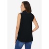 Woman Within Plus Size Perfect Sleeveless Shirt - 3 of 4