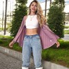 Anna-Kaci Women's Long Sleeve Button Down Knit Cardigan Top with Textured Pattern and Relaxed Fit - 2 of 4