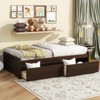 ALEXOUN Twin Size Bed Frame with Storage Drawers -Minimalist Rubber Wood Bed Frame Fits Bedroom,Guest Room,Nursery No Box Spring Needed - 2 of 4