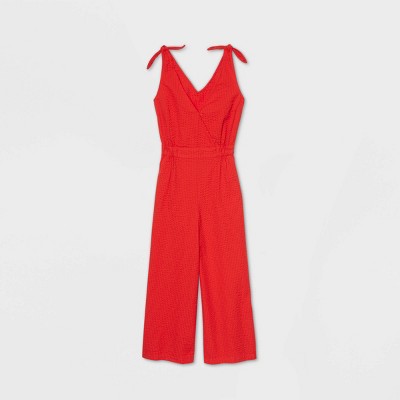 women's seersucker jumpsuit