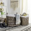 Amari Laundry Basket with Wheels (Set of 2) - HAC6000 - Natural - Safavieh - 3 of 4
