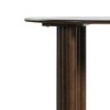 Spassway 67"L*33.5"W Oval Oak Wood Dining Table with Double Pedestal Modern Kitchen Table with Solid Wood Legs for Seats 6 - 4 of 4