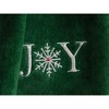 American Soft Linen Christmas Towels Bathroom Set, 2 Packed Embroidered Decorative 100% Cotton Hand Towels, Dish Towels for Decor Xmas - 2 of 4