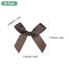 Unique Bargains Polyester Mini Ribbon Bows Craft Satin Ribbon Bow 1.6x1.6 Inch 50 Pcs - 3 of 4