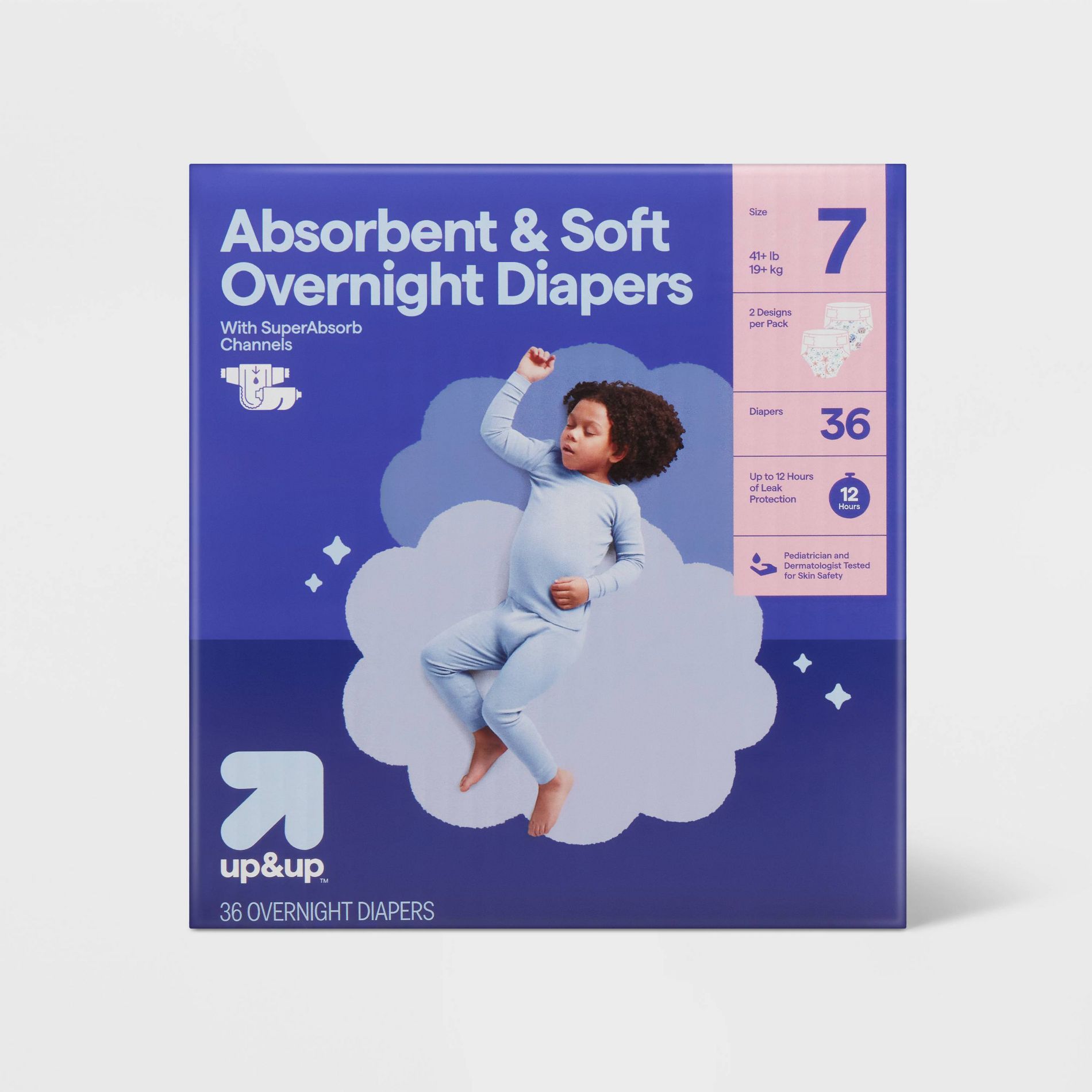 Disposable Overnight Diapers - Size 7 - 36ct - up&up™