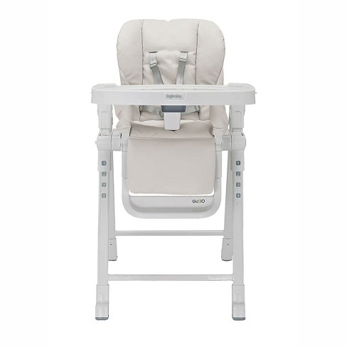 Inglesina Gusto Adjustable Baby Toddler Foldable High Chair With Removable Serving Tray Insert 5 Point Safety Harness And Reclining Seat Cream Target