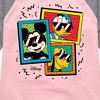 Girls' - Disney - Mickey Friends Sunglasses Shirt Tail Raglan Graphic T-shirt - 2 of 4