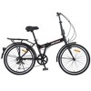 YONWAY 24" Folding Bike, Steel Frame 7 Speed Folding Bike, With Front & Rear V Brakes Anti-Skid Tires, For City Commuting - 4 of 4