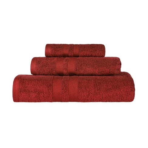 Ultra-soft Cotton Highly Absorbent Solid 3 Piece Quick-drying Towel Set ...