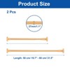 Unique Bargains Carbon Steel No Drilling Adjustable Tension Shower Curtain Rod 2 Pcs - 2 of 4
