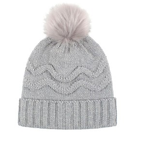 Women's Courtney Roll-Up Hat With Wispy Pom-Pom - 1 of 3