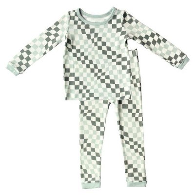 tiny knot co. Toddler Gender Neutral Buttery Soft Durable, Tagless Printed TENCEL Modal Pajama Set