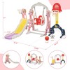 Sandinrayli 6 in 1 Toddler Slide and Swing Playset Indoor Outdoor Playground Kids Slide for Toddler - 3 of 4