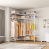 VIPEK L30 Corner Closet System L Shaped Garment Rack L Corner Clothes Rack Freestanding Wardrobe Closet Rack Heavy Duty Wire Clothing Rack - 2 of 4