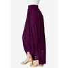 Roaman's Women's Plus Size Paisley Lace High-Low Tiered Skirt - 4 of 4
