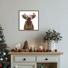 Amanti Art Christmas Moose and Christmas Owls Forward by Fab Funky Canvas Wall Art Print Framed - 4 of 4
