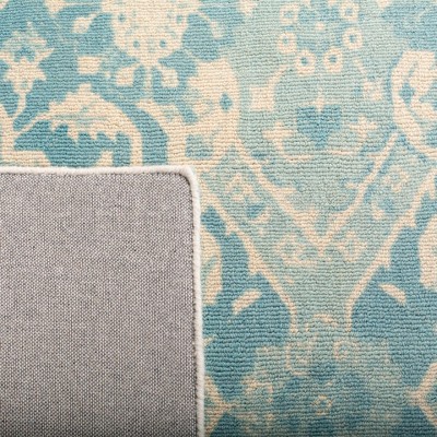 Ivory Hand-Tufted Reversible Wool Rectangular Area Rug 3' x 5'