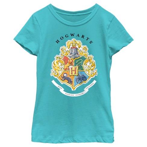 Afhankelijk kas Augment Girl's Harry Potter Hogwarts Crest T-shirt : Target