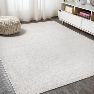 Haze Solid Low-Pile Indoor Area Rug - JONATHAN Y - 1 of 4
