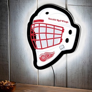 Evergreen Ultra-Thin Edgelight LED Wall Decor, Helmet, Detroit Red Wings- 15.6 x 19 Inches Made In USA - 1 of 4