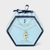 14K Gold Dipped Cubic Zirconia Duo Initial Multi-Strand Necklace - A New Day™ Gold - 3 of 4
