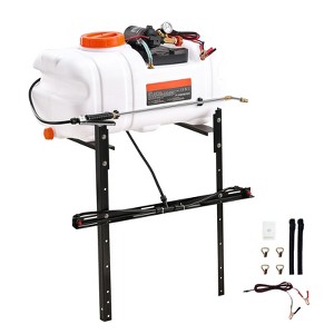 VEVOR ATV Spot Sprayer, 15.9 Gal/60 L ATV/UTV Broadcast Sprayer, 12 V Pump Weed Sprayer, 1.9 GPM Flow Rate, Adjustable 0-72 PSI, 20FT Hose, White - 1 of 4