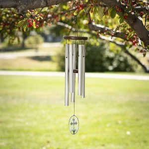 Woodstock Chimes Memorial Wind Chime Lily and Cross 25" - 1 of 4