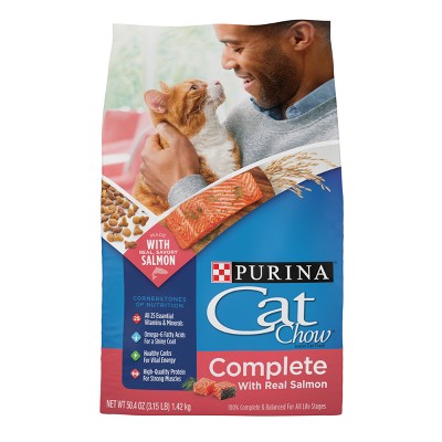 Cat Chow Complete Seafood, Fish & Salmon Flavored Dry Cat Food - 3 ...