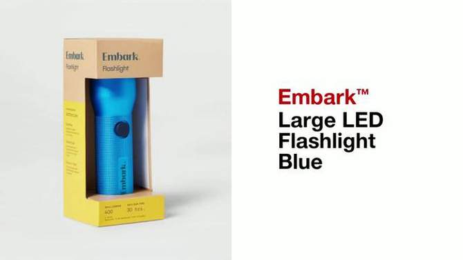 Large LED Flashlight Blue - Embark&#8482;️, 2 of 6, play video