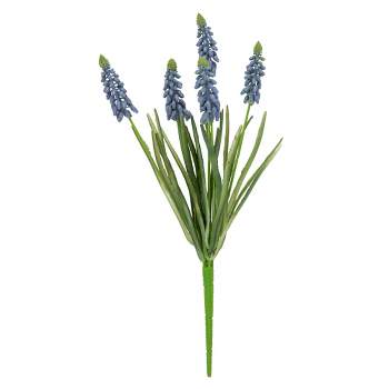 Allstate Floral 12.5" Blue Muscari Artificial Floral Spray