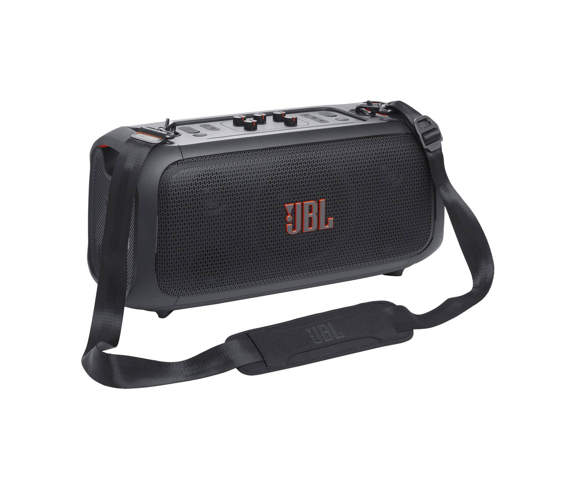 JBL Party Box OnTheGo Bluetooth Wireless Speaker - Black: Rechargeable, IPX4, USB Charging