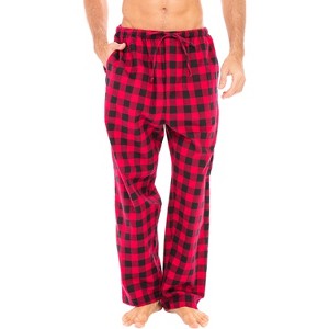 ADR Men's Soft Cotton Flannel Pajama Pants, Long Warm Pj Bottoms - 1 of 4