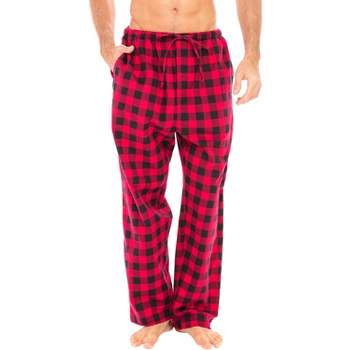Buffalo Plaid Checked Red Mens Pajama Pants Gingham Rhombus Squares Lounge  Bottoms Soft Sleep Pants XL