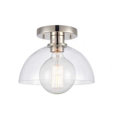 Elk Home Julian 1 - Light Semi-Flush Mount in  Polished Nickel