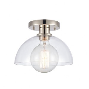 Elk Home Julian 1 - Light Semi-Flush Mount in  Polished Nickel - 1 of 3